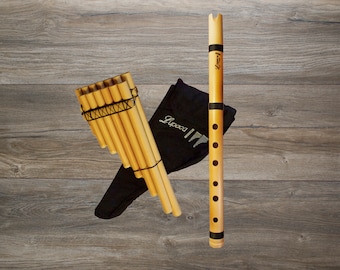 Kit Lupaca Malta panflute and bamboo quena in G