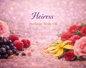 Heiress Perfume Body Oil – Black Currant Rose Vanilla Musk Scented Body Oil | Mikas Aromas 4 oz