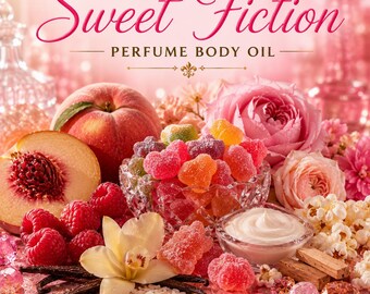 Sweet Fiction Perfume Body Oil – Fruity Candy Vanilla Body Oil | Mikas Aromas 4 oz