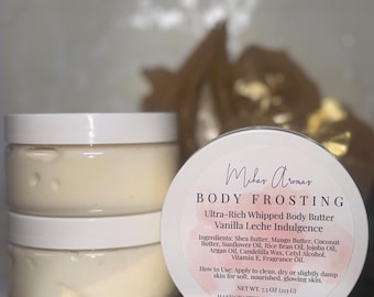 Vanilla Leche Indulgence | Whipped Body Butter | Luxe Body Frosting | Creamy Vanilla Caramel Moisturizing Cream