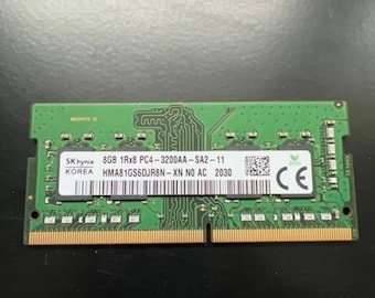 SK Hynix 8GB 1Rx8 PC4-3200AA-SA2-11 Laptop Memory RAM