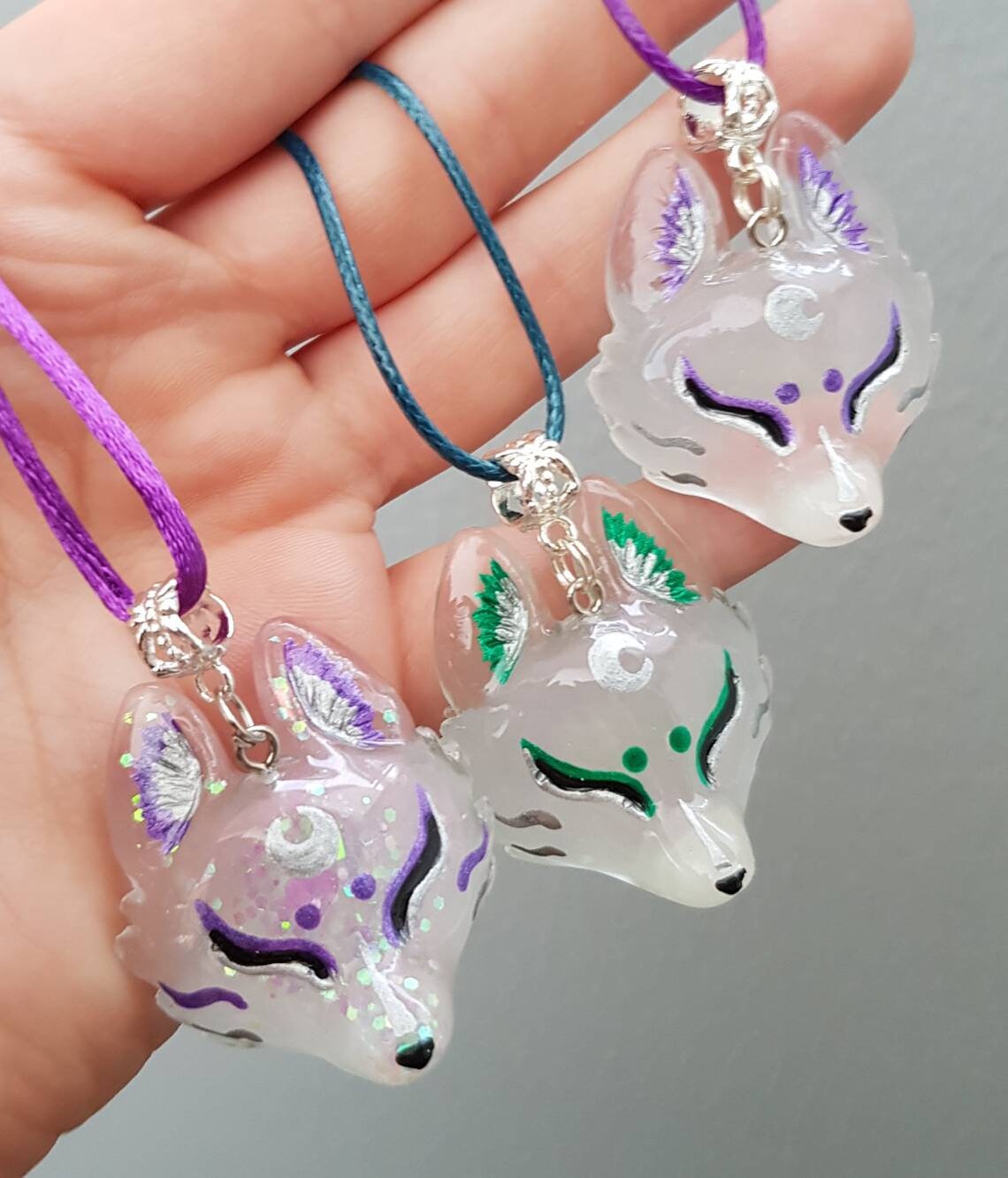 Magical Yokai Kitsune Chains Fantasy Japan Jewelry Necklaces Etsy