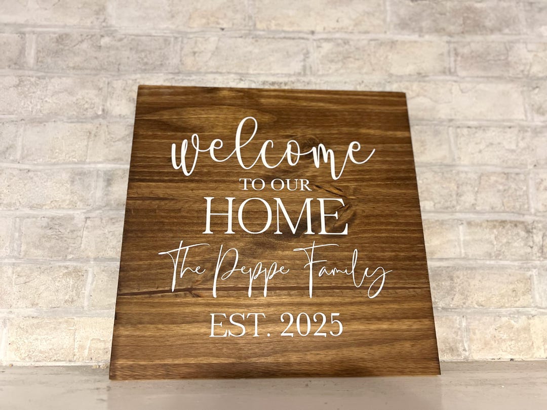 Personalized Family Established Sign | Realtor | Closing Gift ...