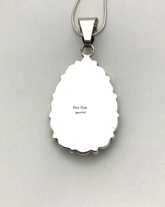 Navajo signed Bea Tom Baltic amber and spiny oyst… - image 7