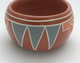 RARE Signed Belen Tapia 1972 Santa Clara Polychrome Pot