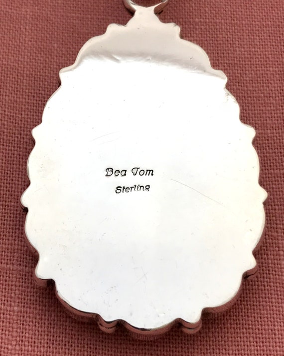 Navajo signed Bea Tom Baltic amber and spiny oyst… - image 9