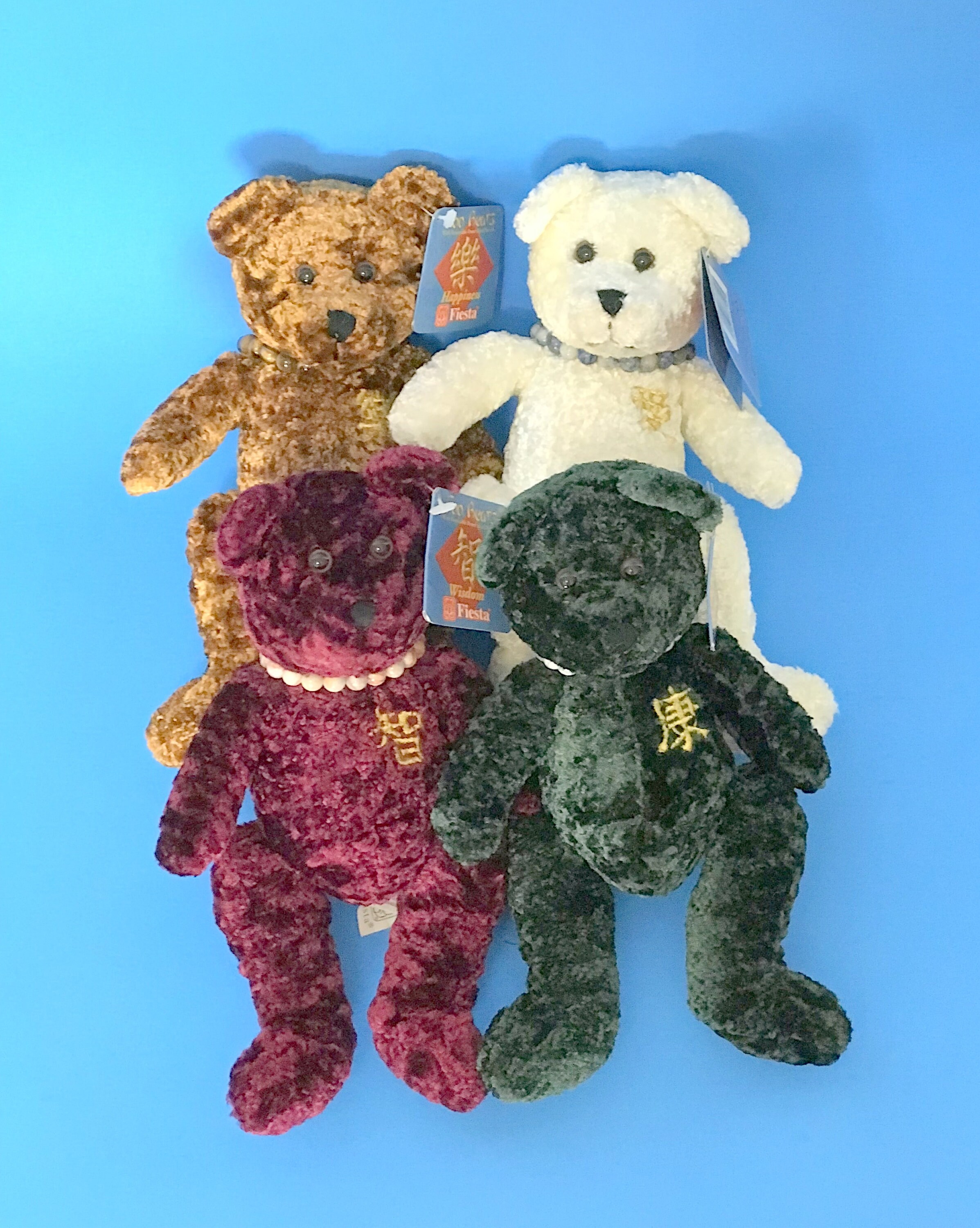 Vintage Fiesta Chinese Foo Bear With Semi-precious Stone Vintage Fiesta Chinese Foo Bear With Semi-precious Stone