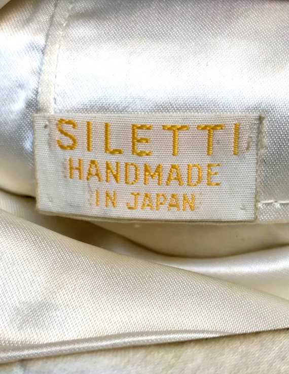 1950s Siletti white beaded handmade clutch - image 6