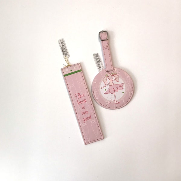 Gund Kids book mark and luggage tag for girls