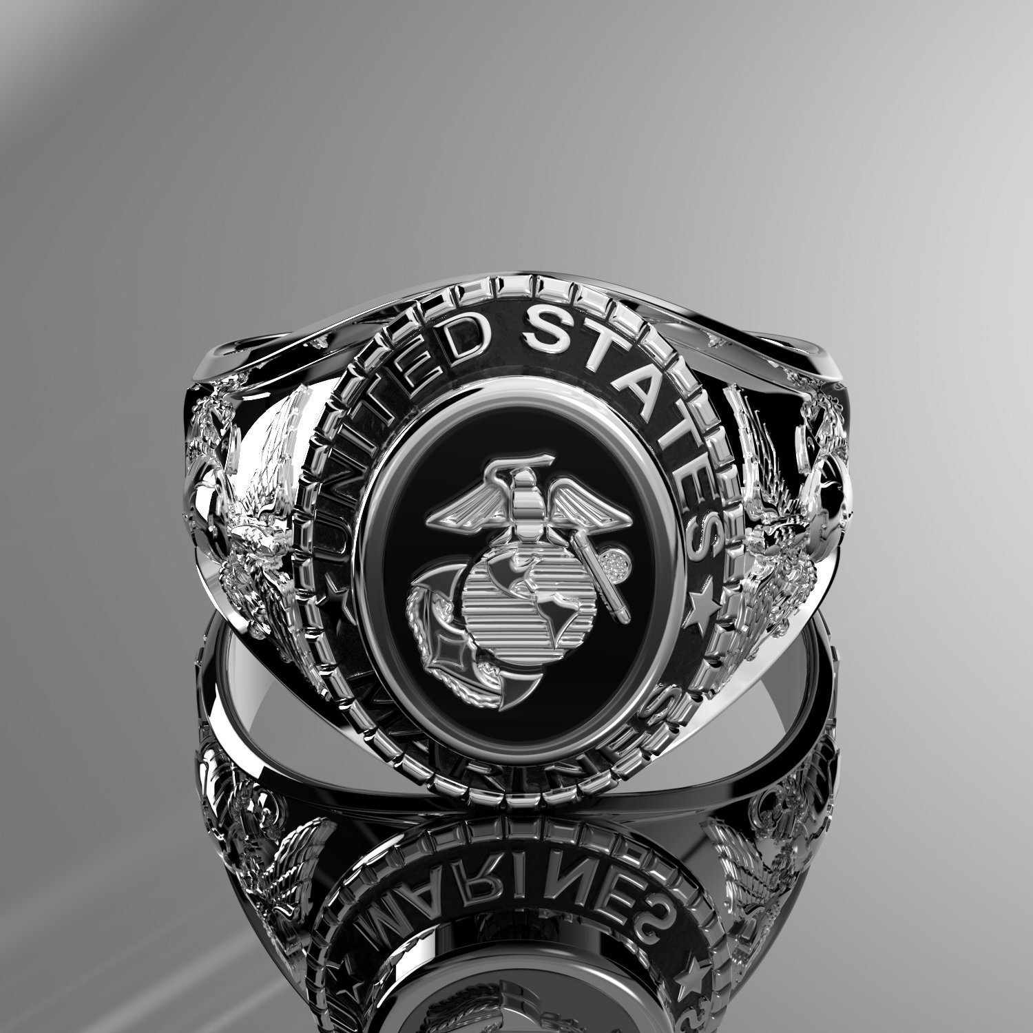 Customizable Men's Medium 925 Sterling Silver United States