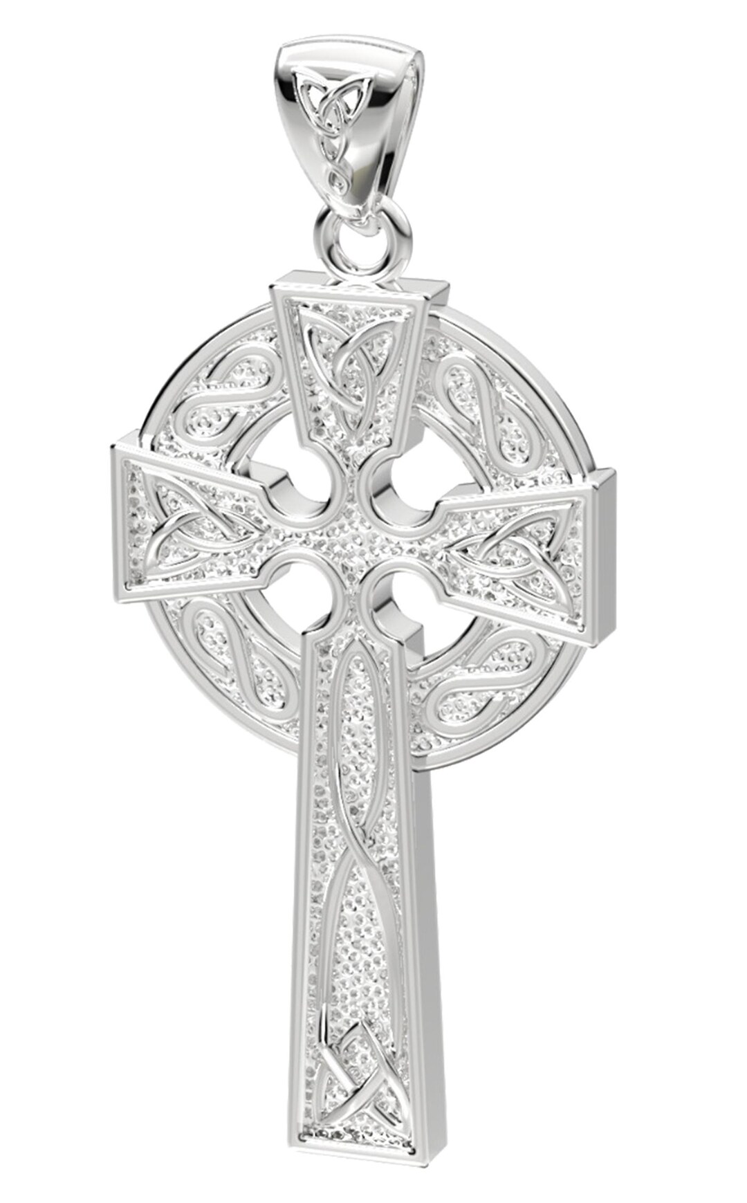 Men's Sterling Silver Irish Celtic Knot Cross Pendant Only - Etsy