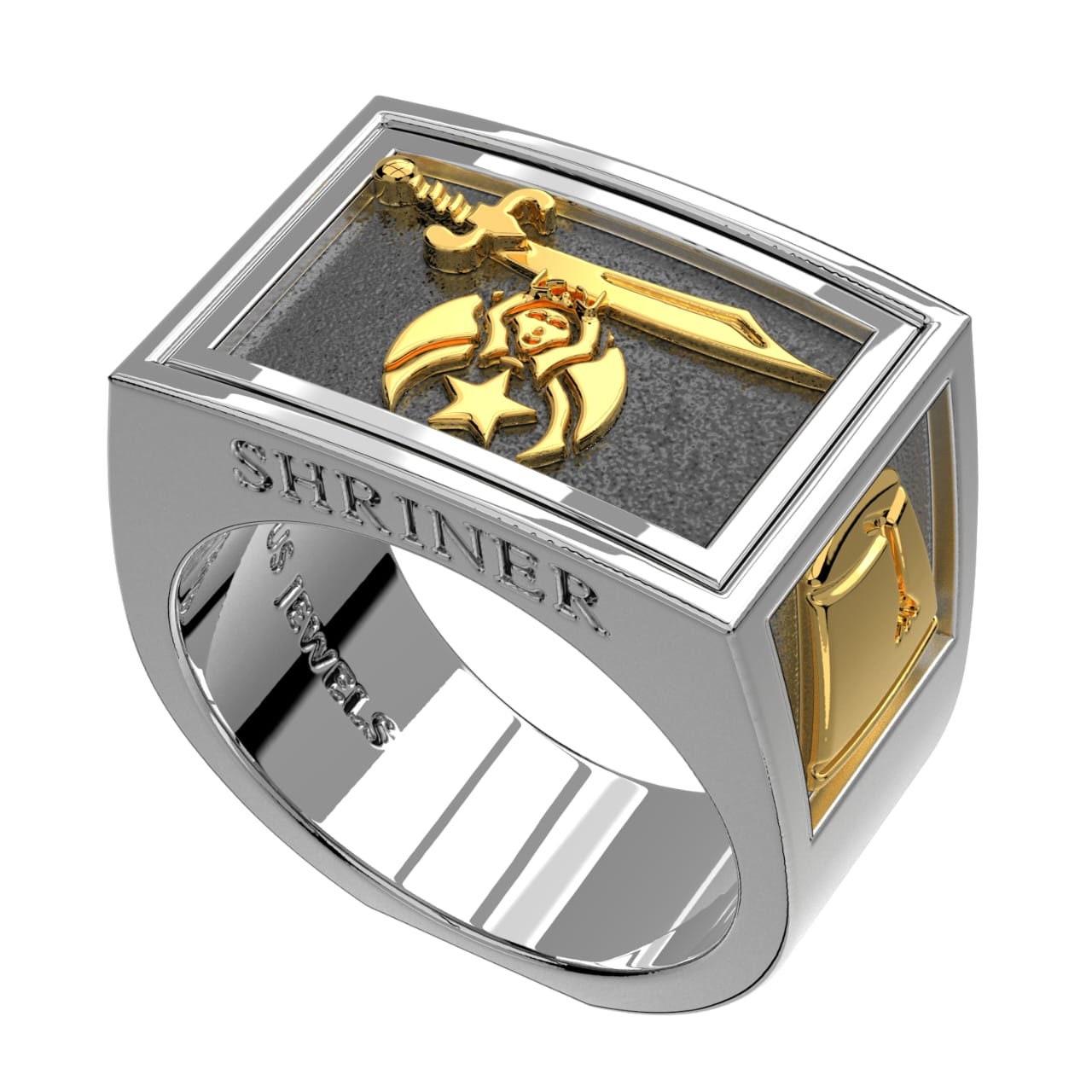 Herrenringe Zeichen- & Symbol-Thema Aus Sterlingsilber