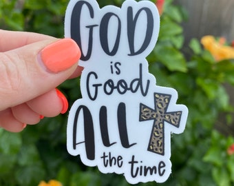 God is Good Sticker | Matte Vinyl | Water Bottle | Laptop | Car Decal | Weatherproof | Gift Idea