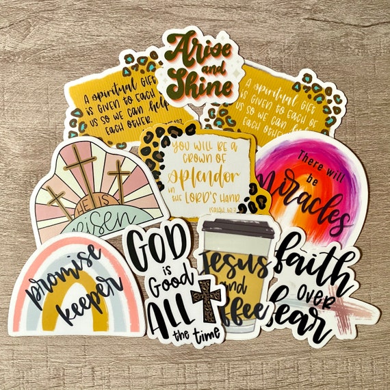 Christian Sticker Pack, Inspirational Stickers