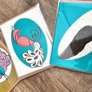 Conjunto de 5 tarjetas de felicitación con temática de maestros / Tarjetas de felicitación en blanco / A2 / 4x6 / Happy Mail / Aliento / Amigo y familia / Nota