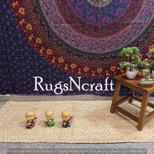 Bohemian Colorful Cotton Rug | Handmade Chindi Floor Mat | Eco-Friendly Multicolor Area Carpet for Living Room, Bedroom Rug
