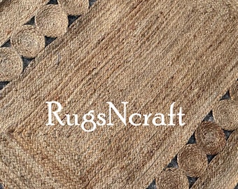 Braided Jute Runner Rug: Rustic Farmhouse Hallway Decor
