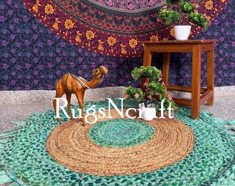 Braided Jute Round Rug: Eco-Friendly Bohemian Decor