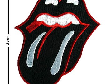 Iron On Embroidered Patch#45 TONGUE /& LIPS ROLLING STONES
