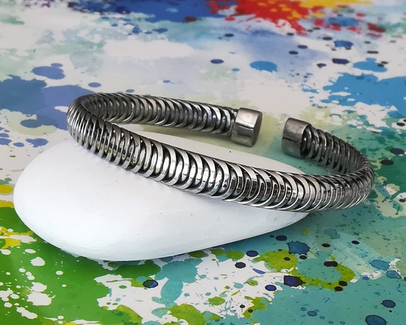 Metal cuff deals bracelet mens