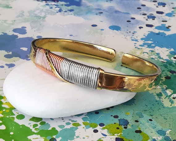 Mens copper and brass bracelets clearance