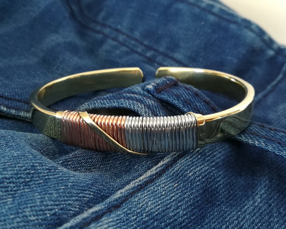 Men's Brass Copper Bracelet Men's Brass Cuff Etsy India