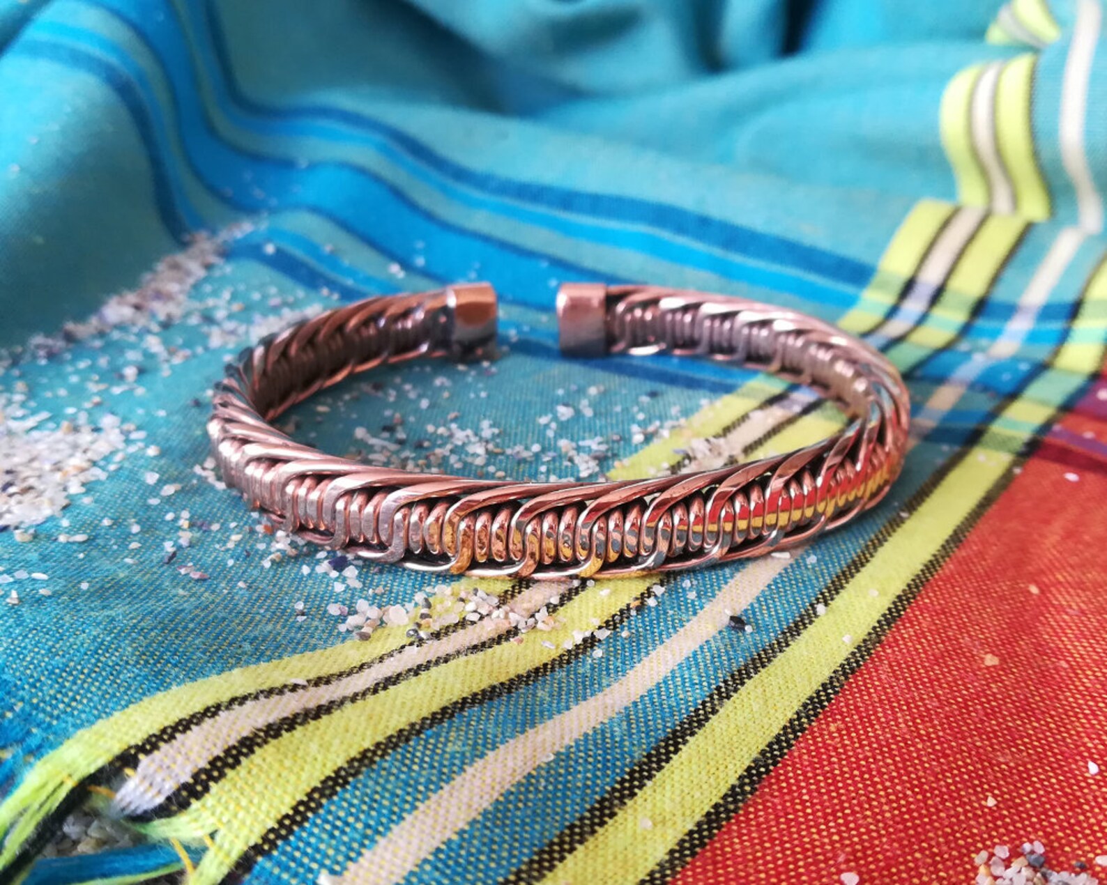 Copper Cuff Bangle Bracelet Men's Copper Bangle Bracelet Etsy