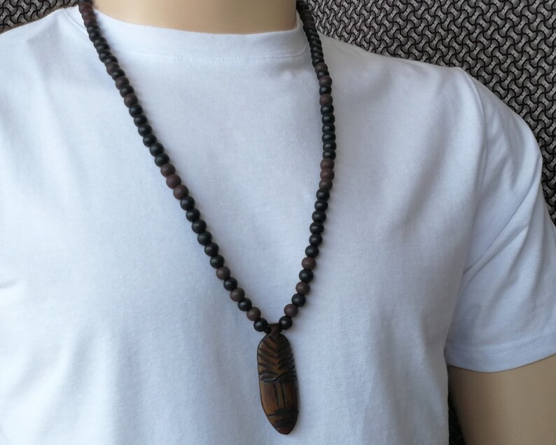 Men's African Necklace Men's African Pendant Etsy