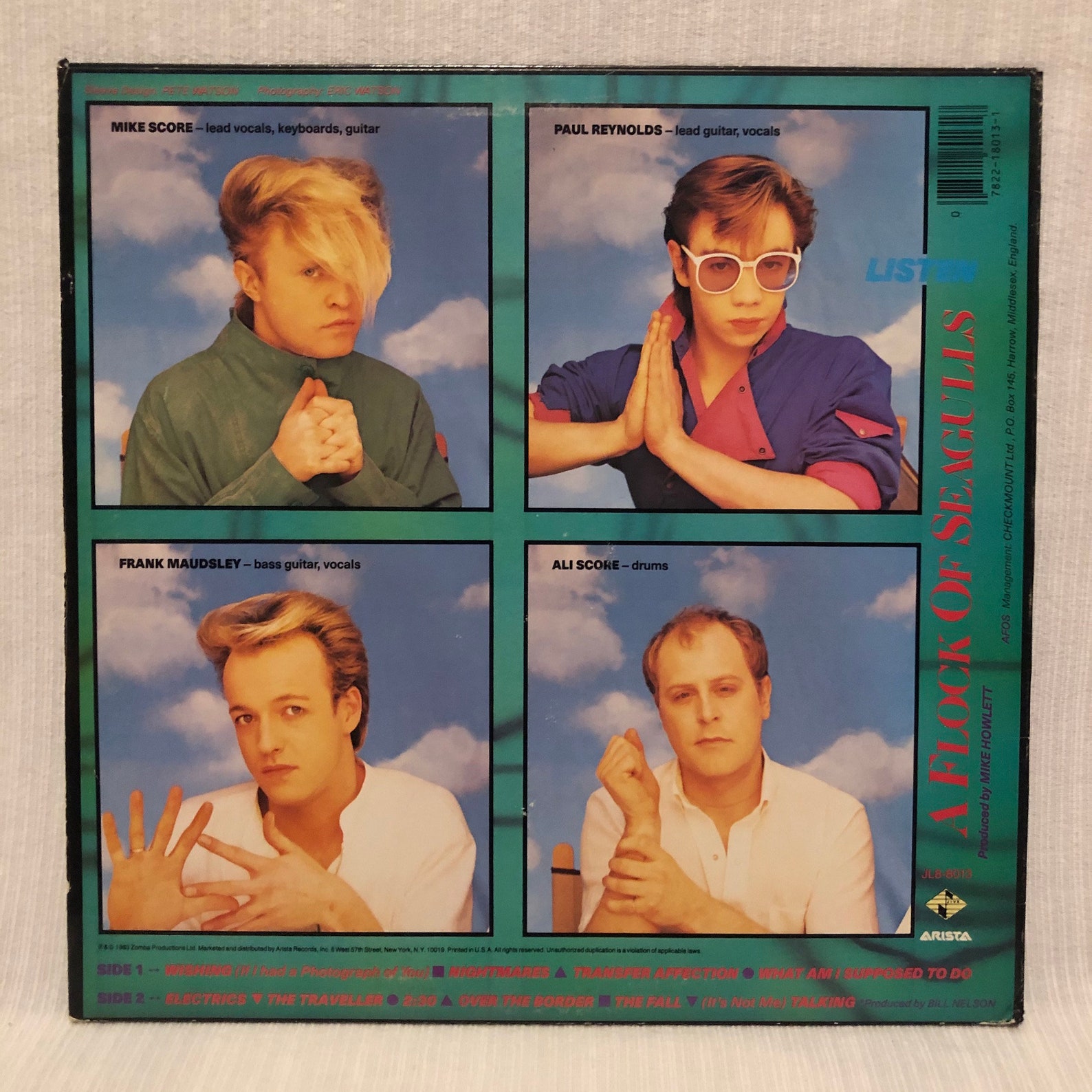 A Flock Of Seagulls Listen Vinyl LP 1983 Jive Records New Wave Etsy