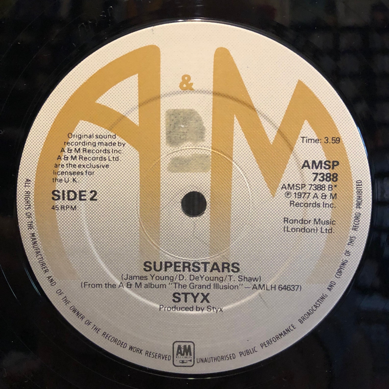 Styx Blue Collar Man Long Nights UK 12 Vinyl Single Etsy