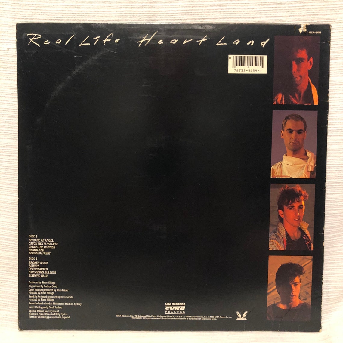 Real Life Heartland Vinyl LP 1983 Curb/MCA Records SynthPop Etsy