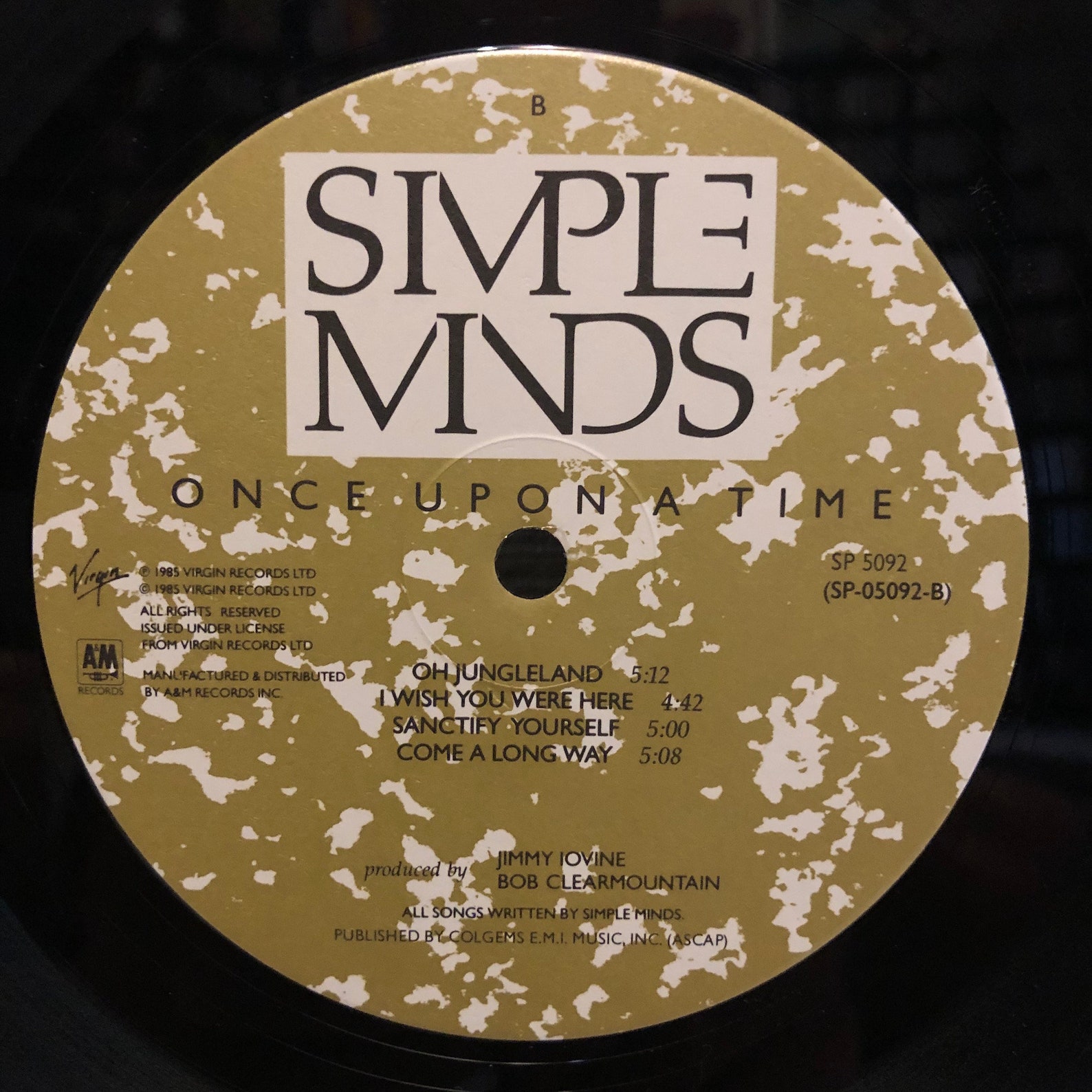 Simple Minds Once Upon A Time QUIEX Translucent Virgin Vinyl Etsy