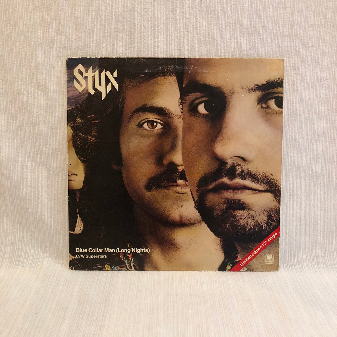 Styx Blue Collar Man Long Nights UK 12 Vinyl Single Etsy