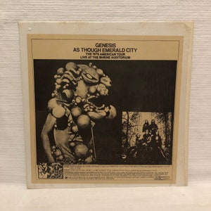 Genesis as Though Emerald City Quad Vinyl LP 1976 Unofficial Live Recording 1975 American Tour Peter Gabriel Phil Collins Vintage - Etsy Genesis as Though Emerald City Quad Vinyl LP 1976 Unofficial Live Recording 1975 American Tour Peter Gabriel Phil Collins Vintage - Etsy