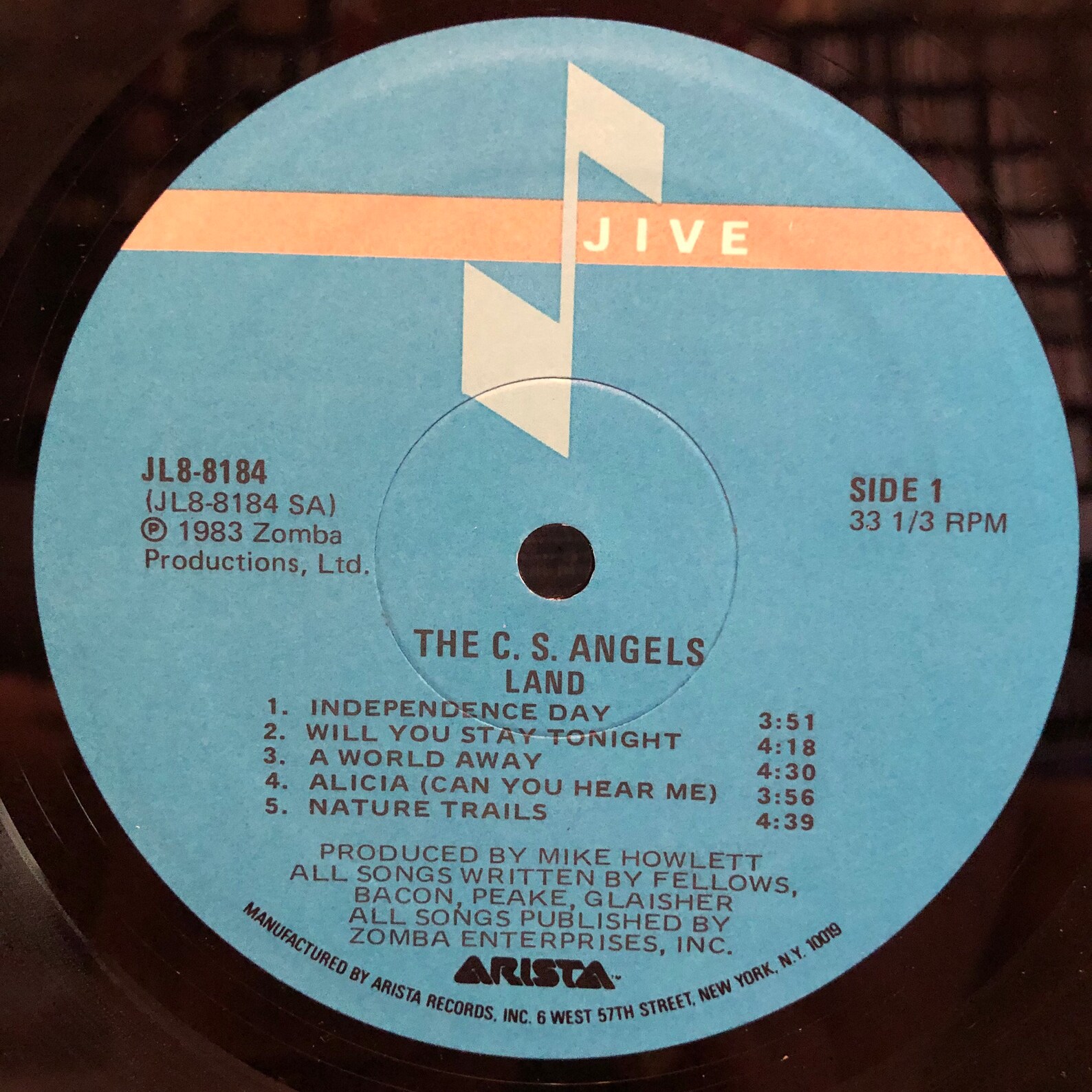 The Comsat Angels Land Vinilo LP Promo 1983 Jive Records New Etsy