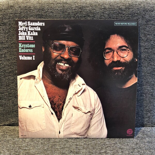 Merl Saunders & Jerry Garcia Keystone Encores Volume 1 Vinyl Record Album 1988 Fantasy Jazz Rhythm And Blues  LP