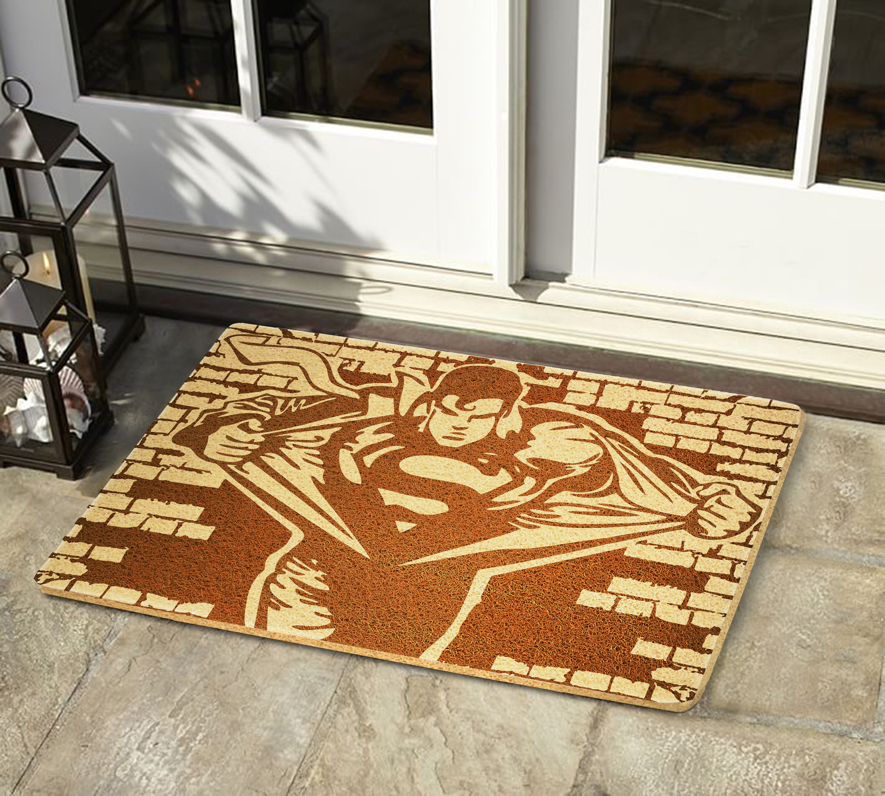 Welcome Mat Superman Doormat Outdoor Rubber Door Mat Superman Etsy