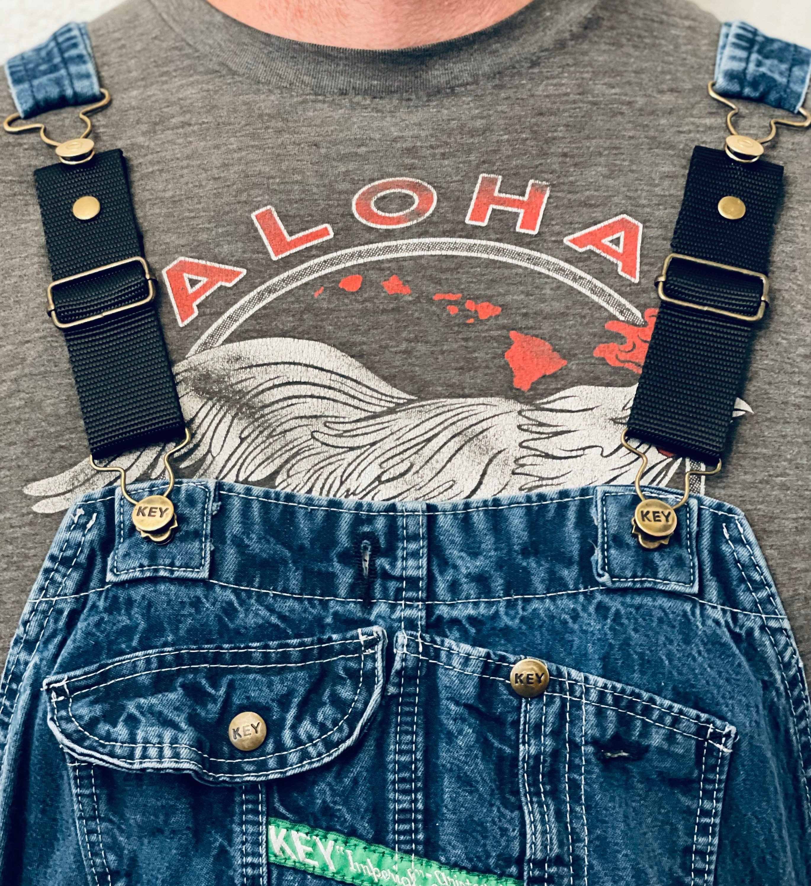 Overall Strap Extensions Add Strap Length to Liberty, Dickies, Key