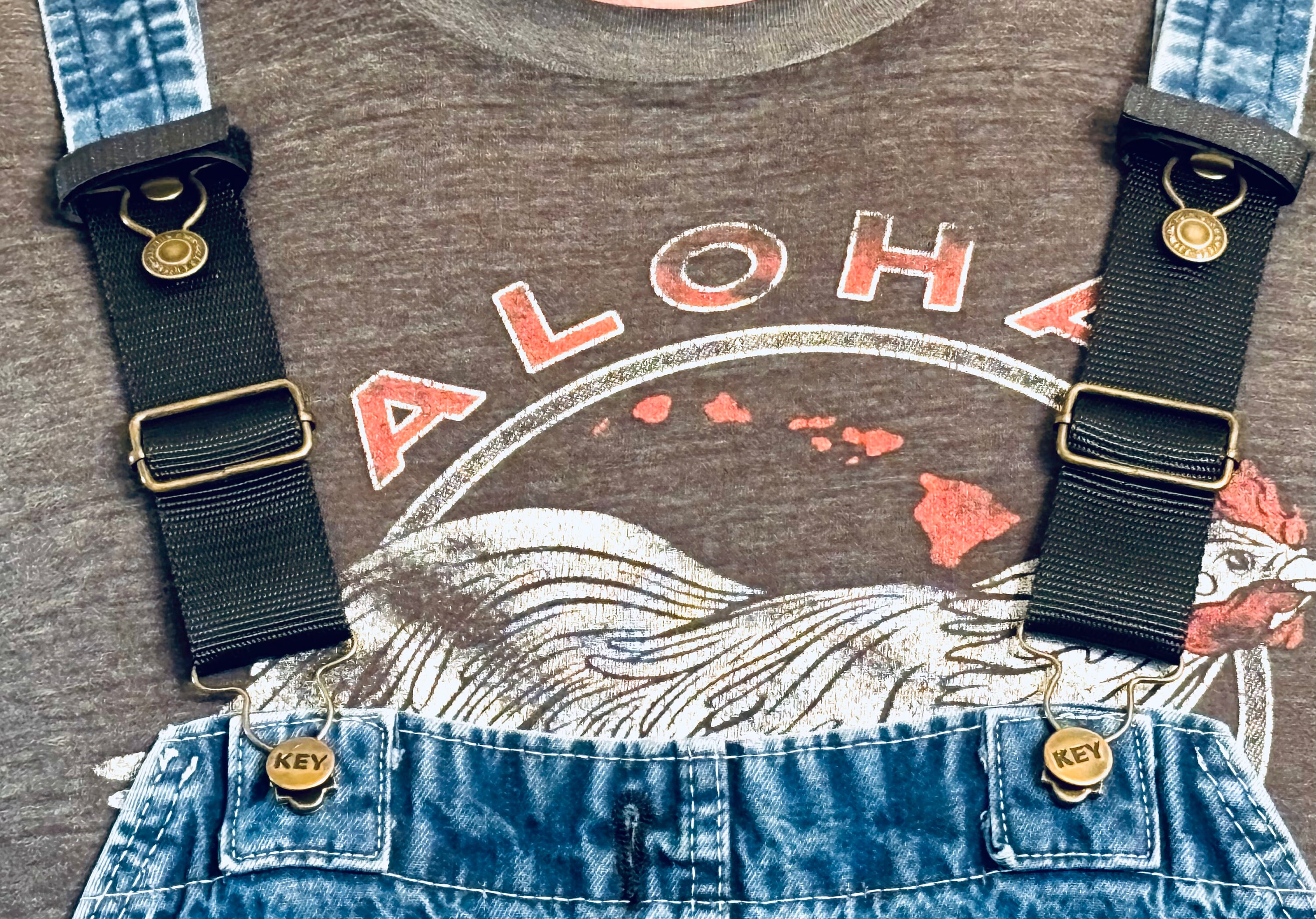 Extra Long Snap on Overall Strap Extensions for Liberty, Roundhouse