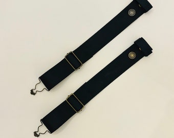 Extra Long Snap On Overall Strap Extensions For Liberty, Roundhouse, Berne, Dickies and Key Overalls.  Handmade in the U.S.A. FREE SHIPPING