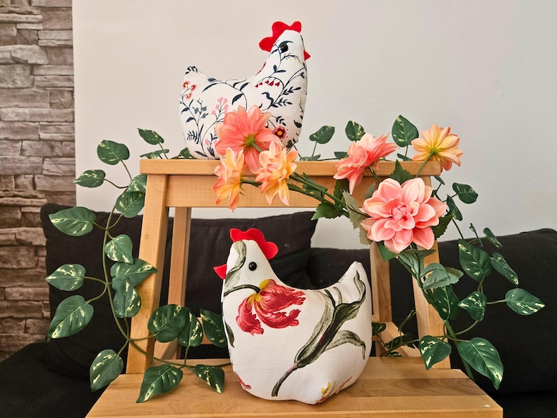 Flower Chicken Sewing Pattern [GER/ENG] | Spring & Easter Décor Sewing ...
