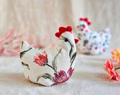 Schnittmuster Blumenhuhn [GER/ENG] | Nähanleitung für Frühlingsdeko & Osterdeko | Stoffhuhn selber nähen