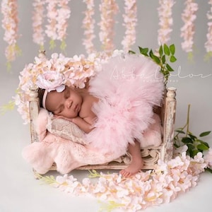 PINK TUTU, Newborn Tutu Set, Newborn Tutu and Headband, Baby Tutu, Toddler Tutu, 1st Birthday Tutu, Newborn Photo Props, Newborn Photo Props