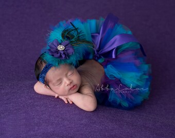 Peacock Tutu Set Peacock Tutu Peacock Tutu Dress Peacock Tutu and Headband Photo Props Cake Smash Outfit Etsy Canada