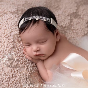 Ivory Tutu, Newborn Tutu, Cake Smash Tutu, Newborn Tutu Set, Baby Tutu, Baptism Outfit, Newborn Photo Props, Baby Skirt, Baby Headband, 1st