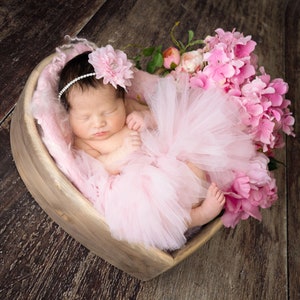PINK TUTU, Newborn Tutu Set, Newborn Tutu and Headband, Baby Tutu, Toddler Tutu, 1st Birthday Tutu, Newborn Photo Props, Newborn Photo Props