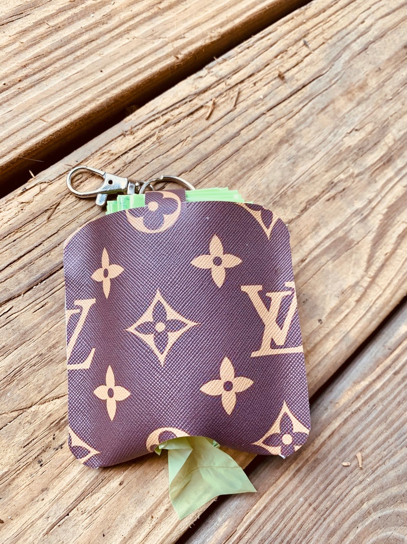Hand Sanitizer Holder OR Dog poop Bag Keychain TEMPLATEPATTERN for Faux
