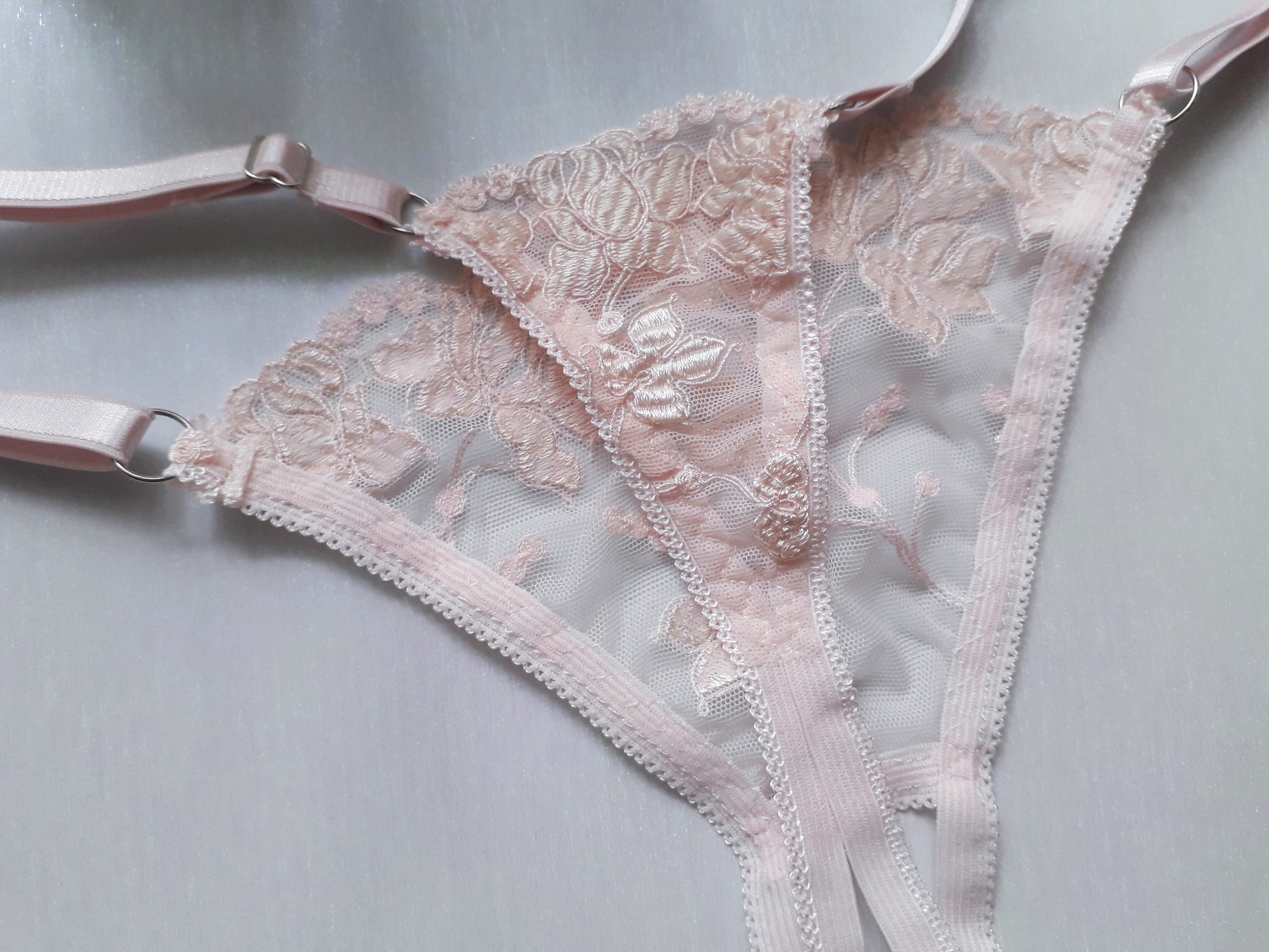 Erotic bridal crotchless thong for bride abdl clothing | Etsy