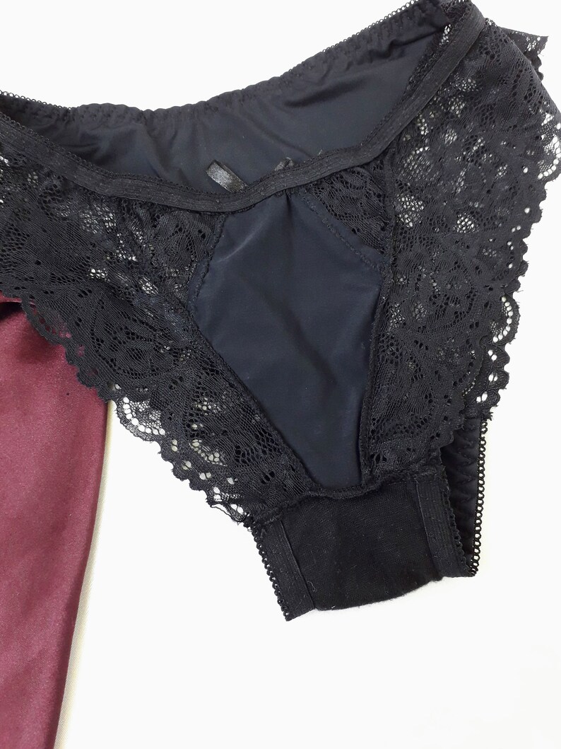 Blacked Nylon Bikini Panties Lace Panties Bloomers Women Etsy