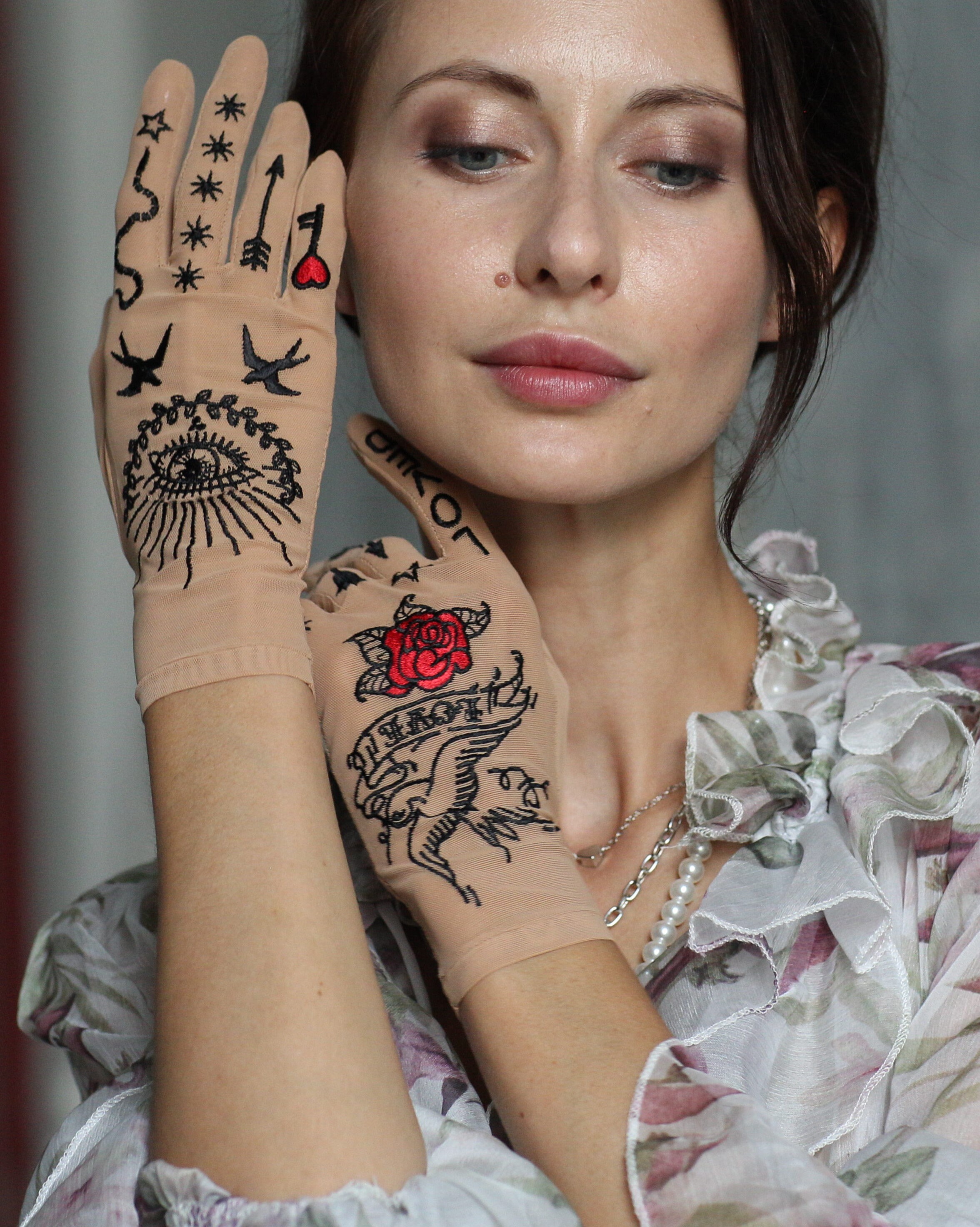 Opera Gloves Embroidered Gloves Driving Gloves Party Etsy